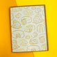 Cheese Pattern Greeting Card
