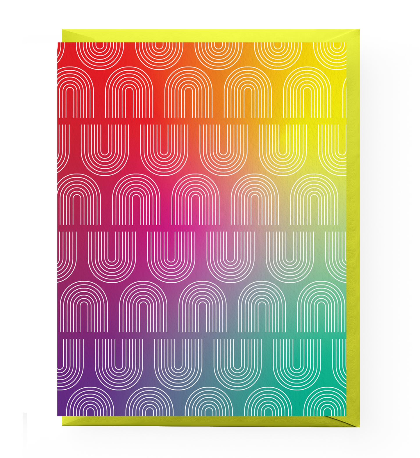 Retro Rainbow Greeting Card