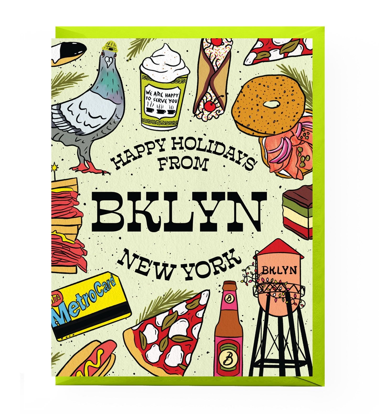 Happy Holidays from Brooklyn Card