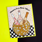 Disco Champagne New Year Card