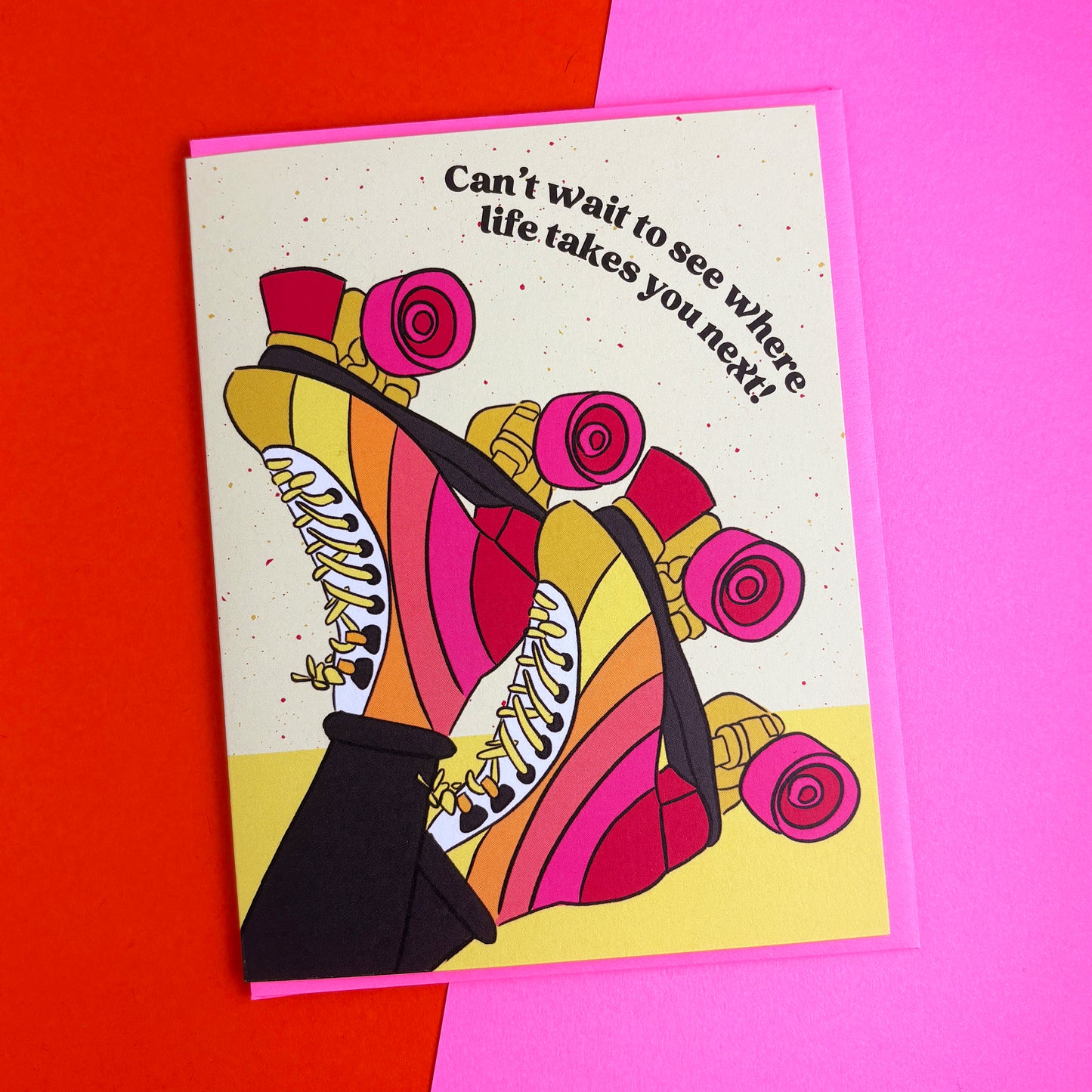 Graduation Skates Congratulations Card