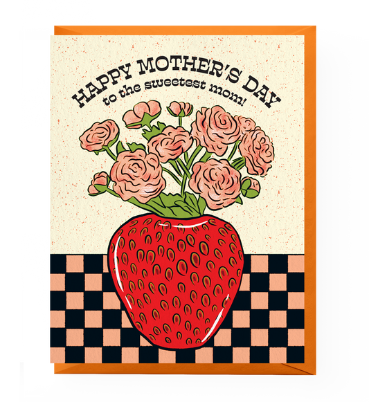 Strawberry Bouquet Mother's Day Card
