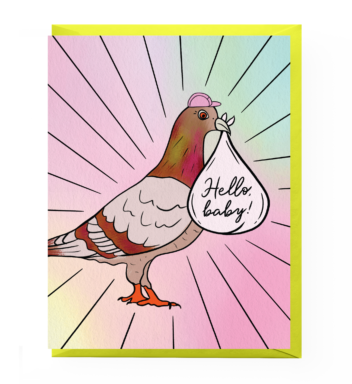 Pigeon Baby Card