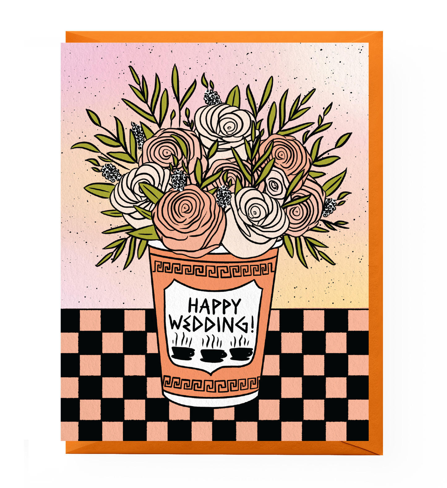 Bodega Flowers Wedding Card