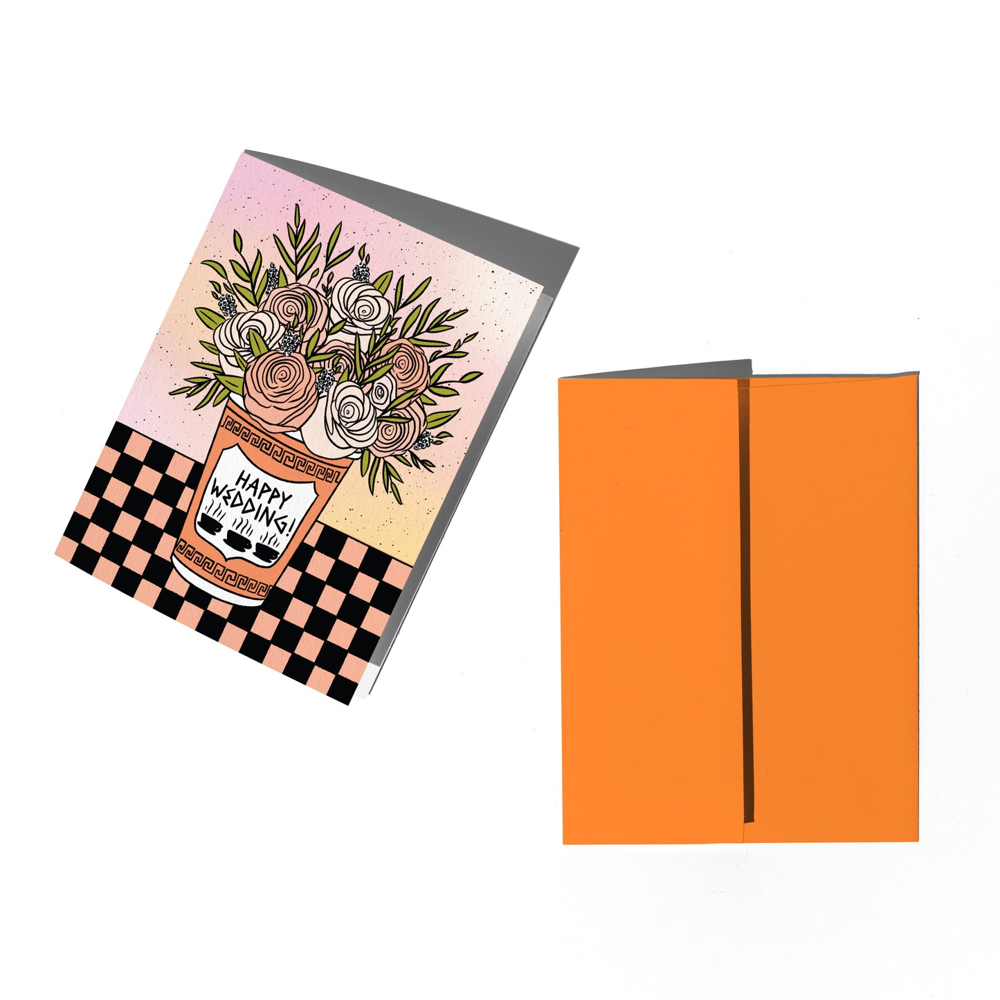 Bodega Flowers Wedding Card