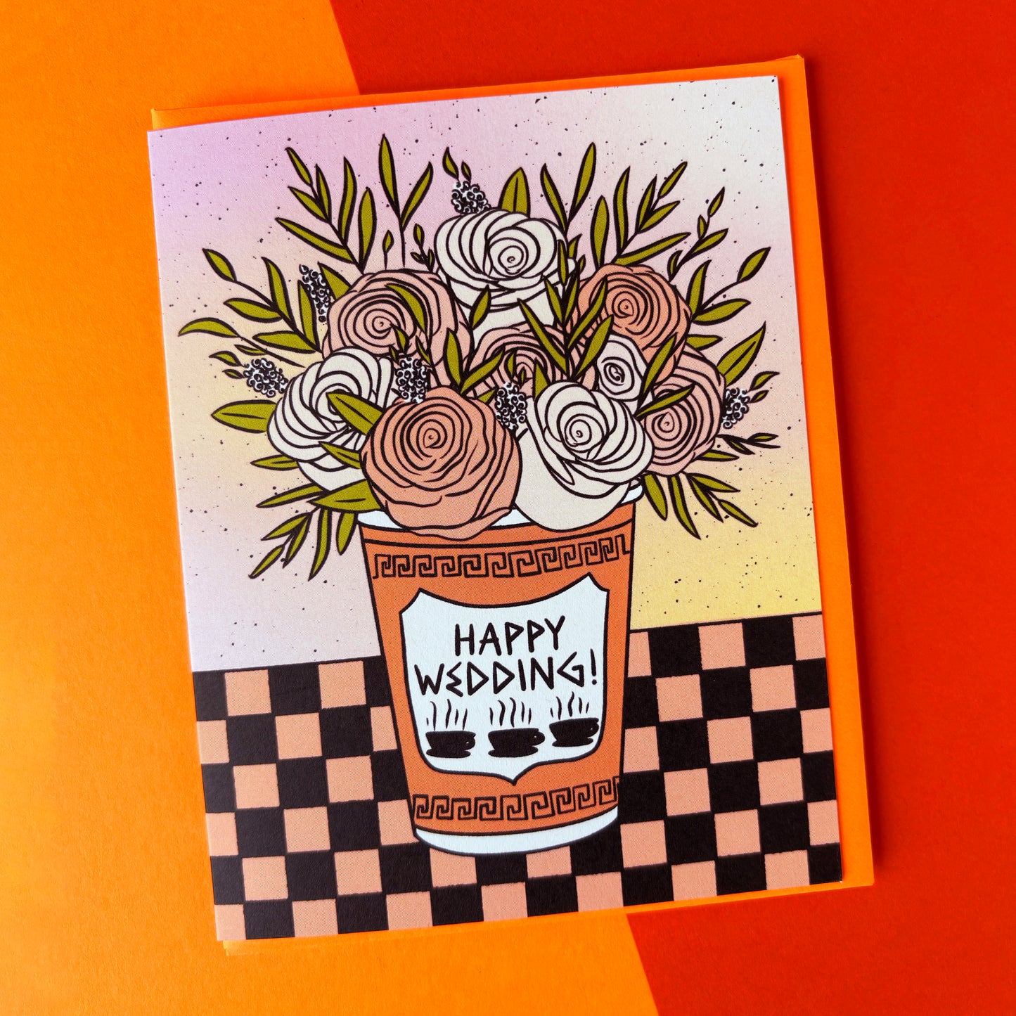 Bodega Flowers Wedding Card