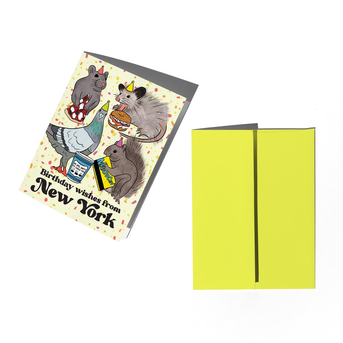 NYC Party Animals Birthday Card