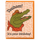 Cowboy Gator Birthday Card