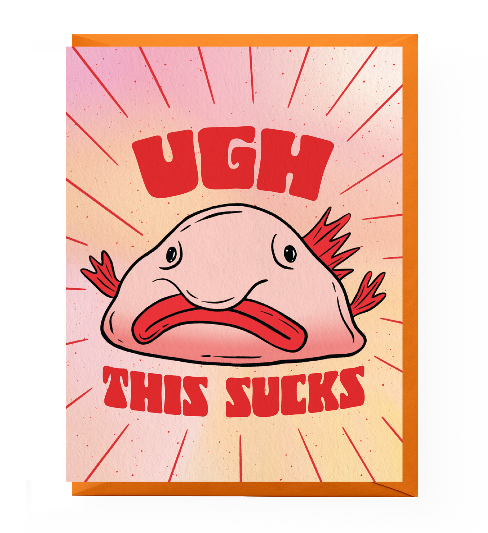 Blobfish Sympathy Card