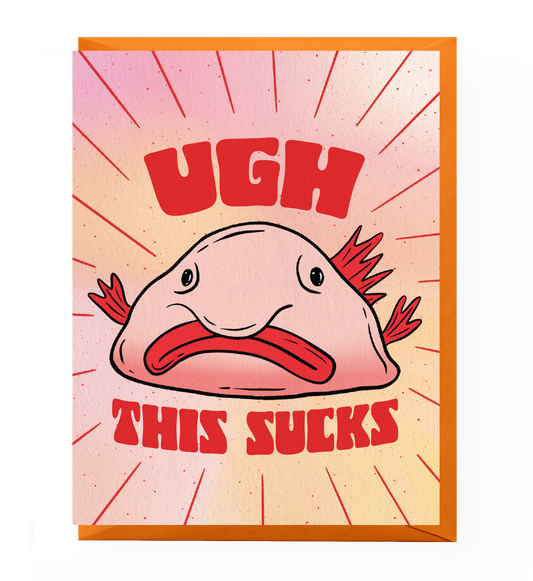 Blobfish Sympathy Card