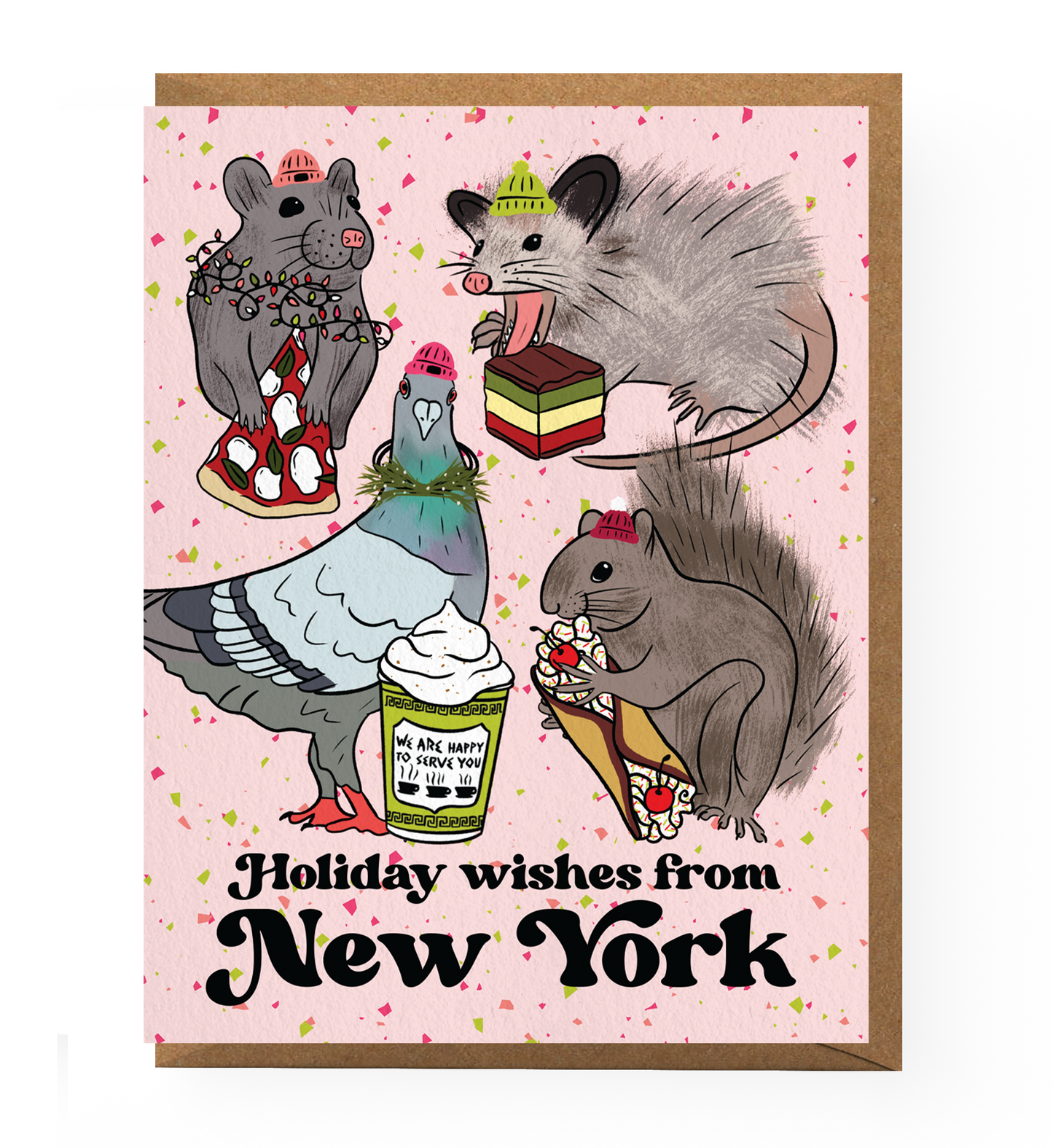 NYC Animal Holiday Card