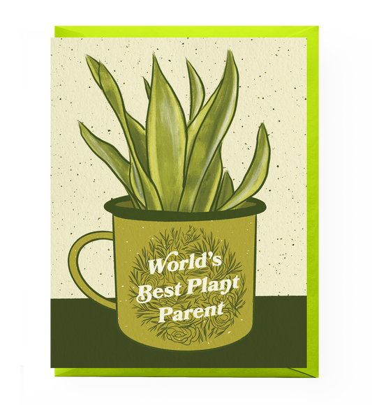 World's Best Plant Parent Card