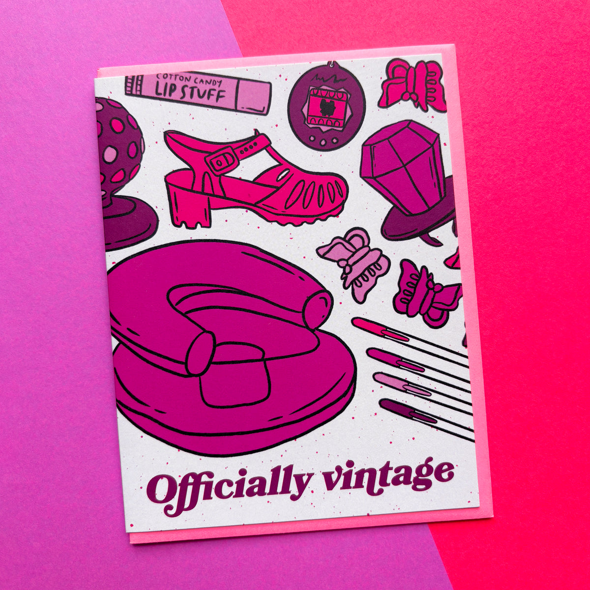 Officially Vintage 90s Greeting Card