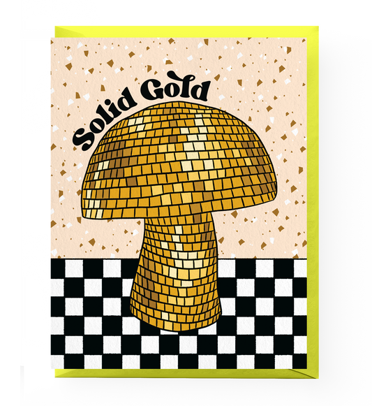 Disco Mushroom Card