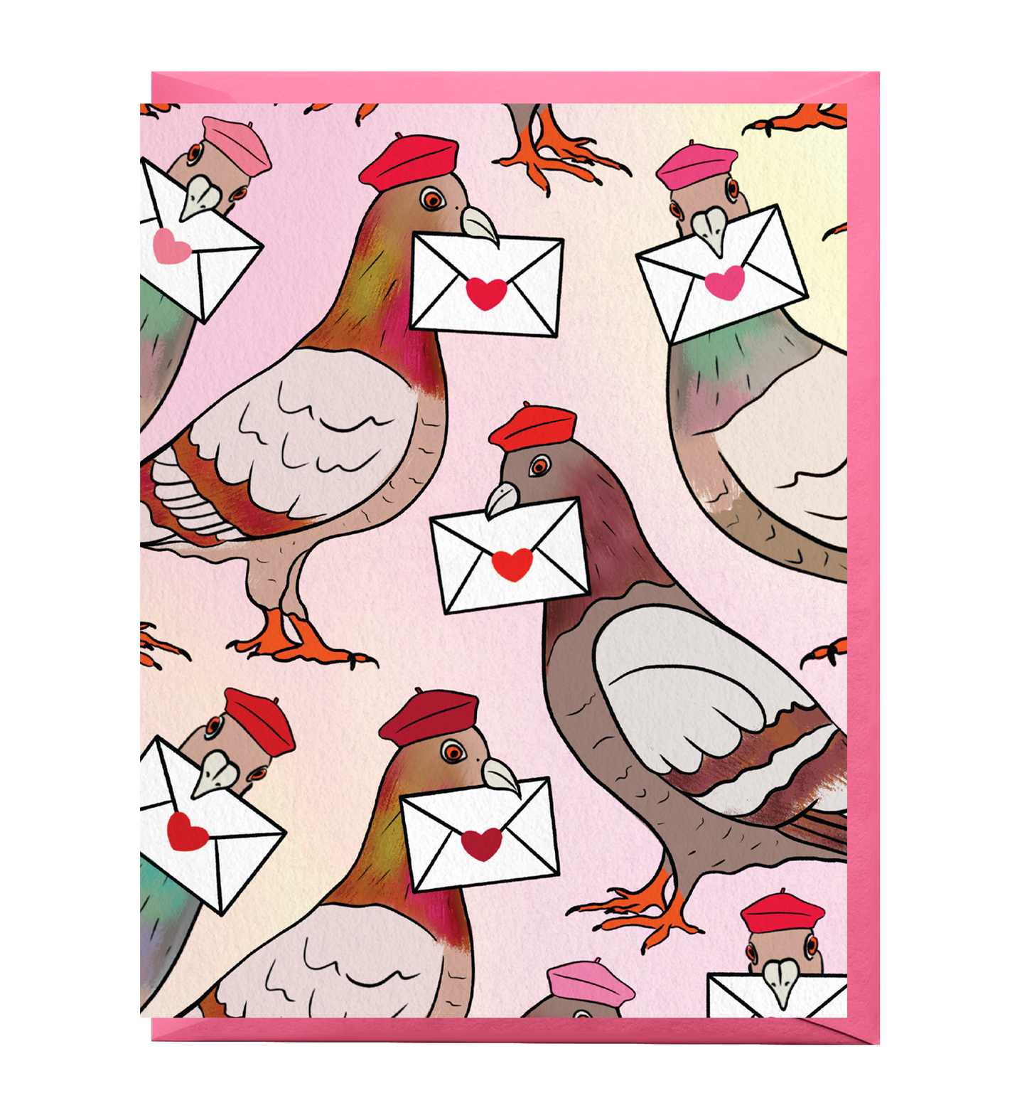 Pigeon Love Letter Card