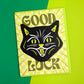 Cat Good Luck Card