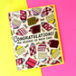 Cakes & Bows Congratulations Card