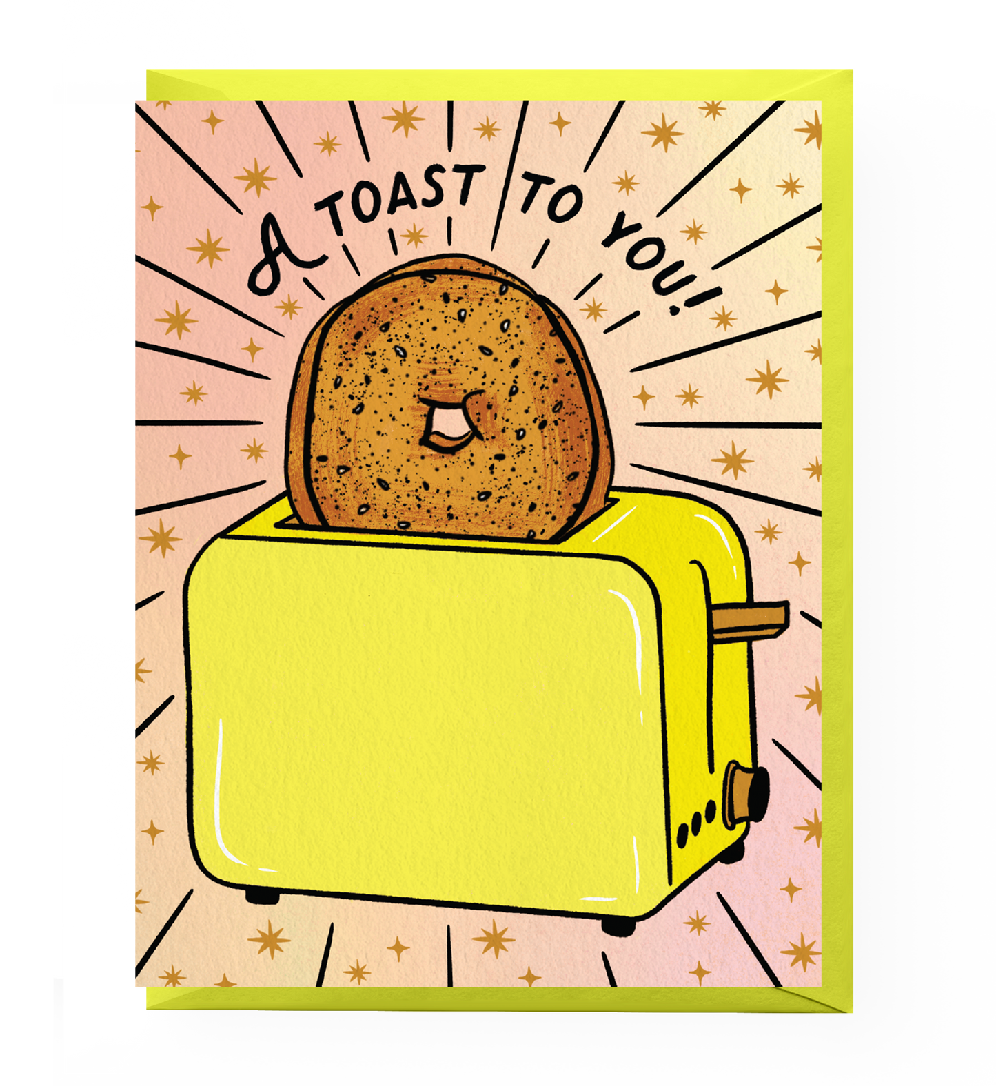 Everything Bagel Toast Congratulations Card