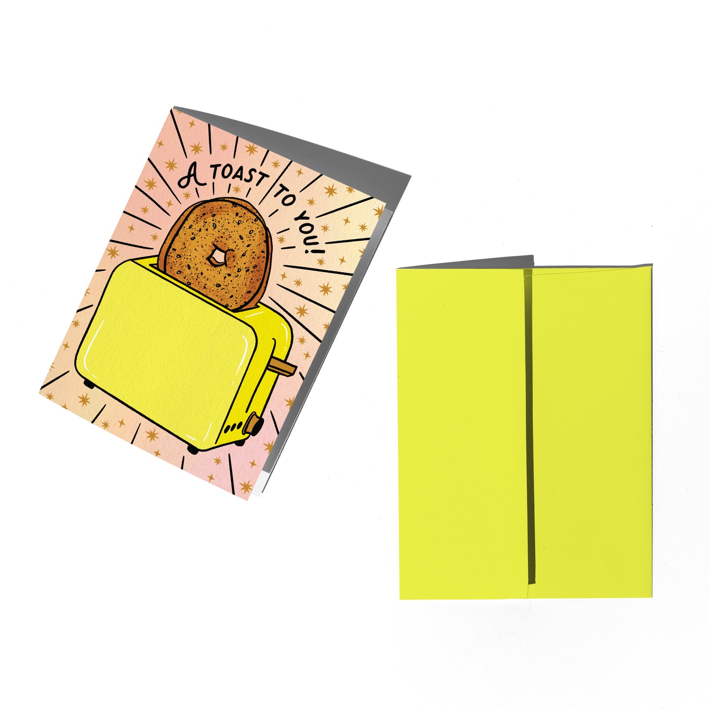 Everything Bagel Toast Congratulations Card