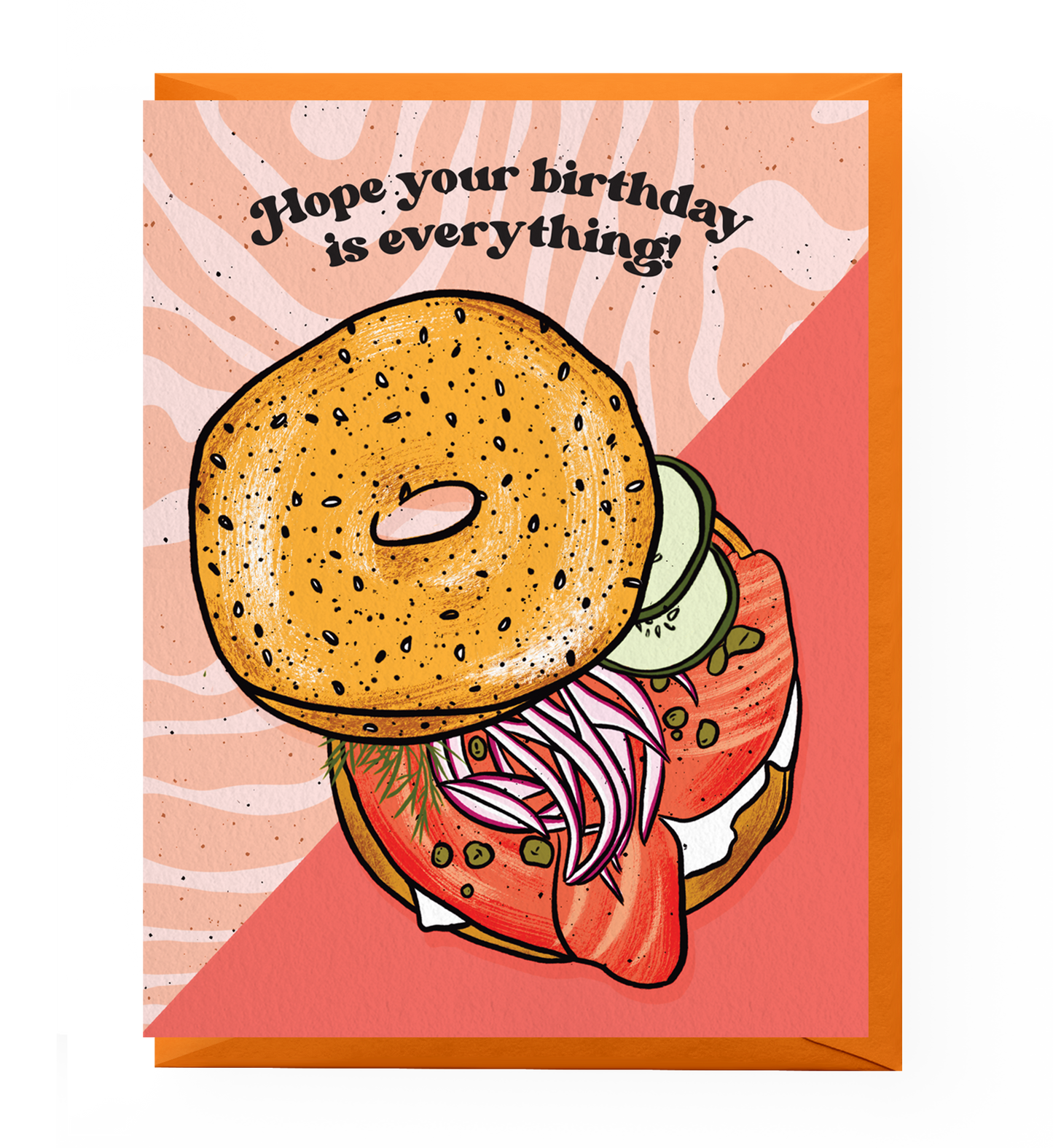 Everything Bagel Birthday Card