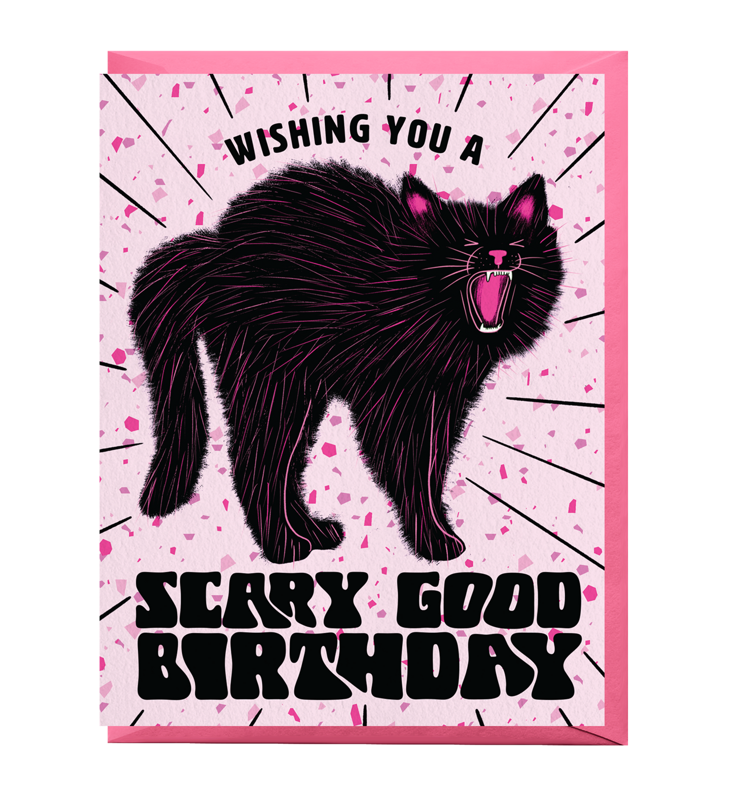 Halloween Cat Birthday Card