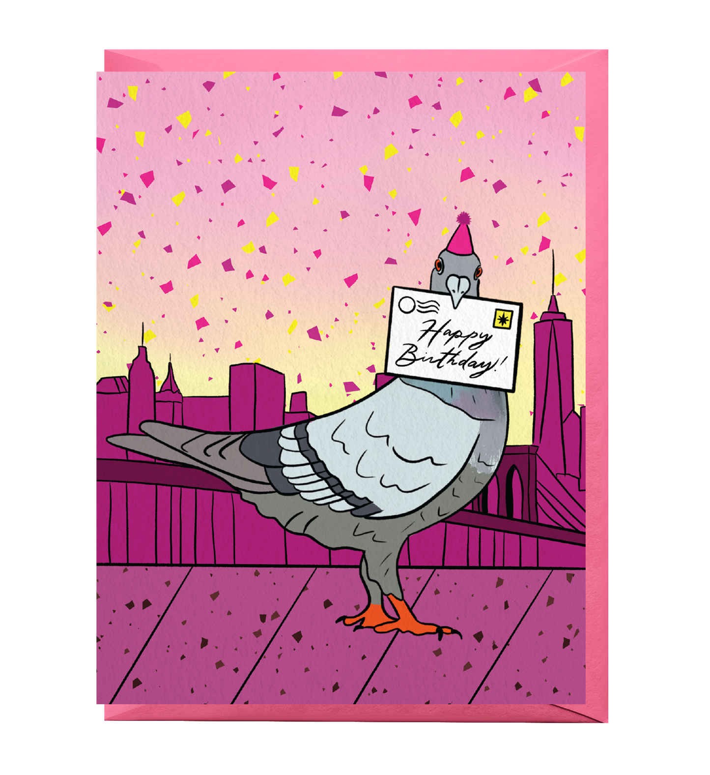 Pigeon Birthday Card