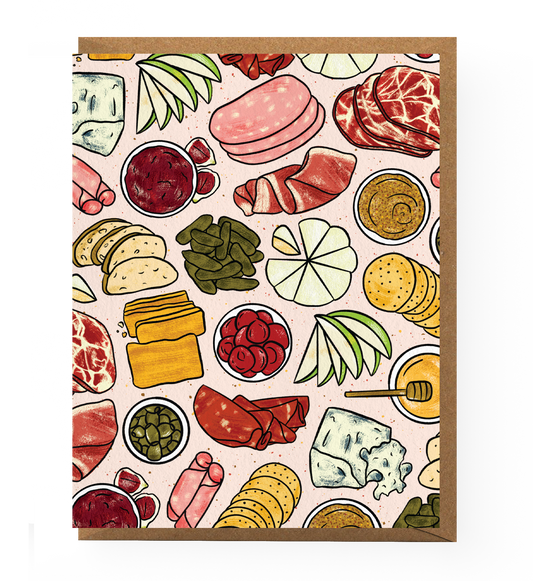 Charcuterie Patterned Greeting Card