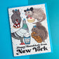 NYC Animal Hanukkah Card