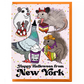 NYC Animal Halloween Card