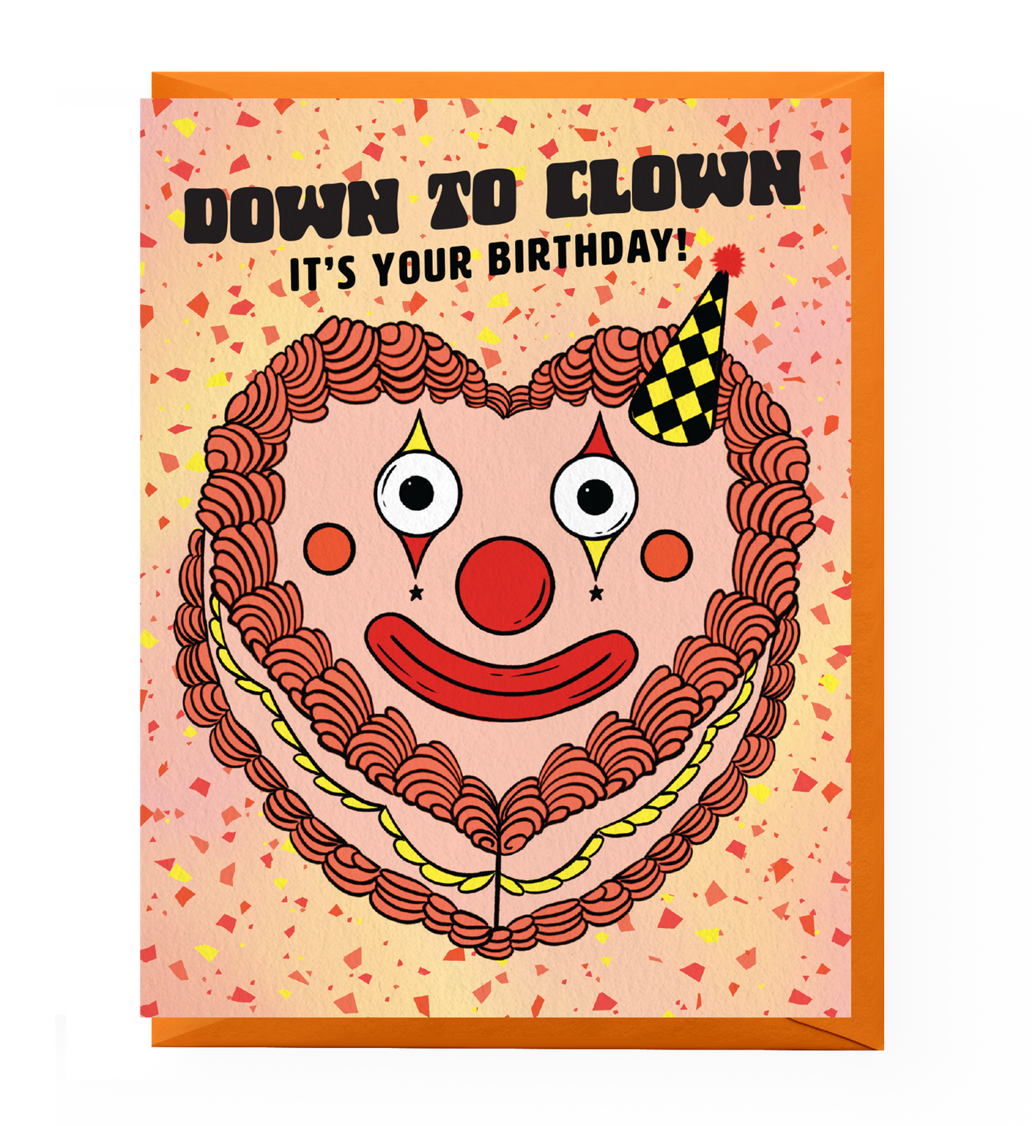 Clown Cake Birthday Card