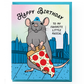 Pizza Rat Birthday Card