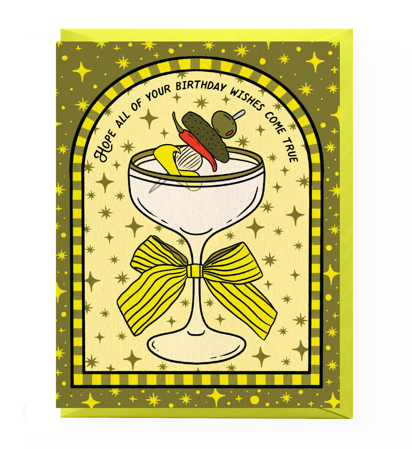 Extra Dirty Martini Birthday Card
