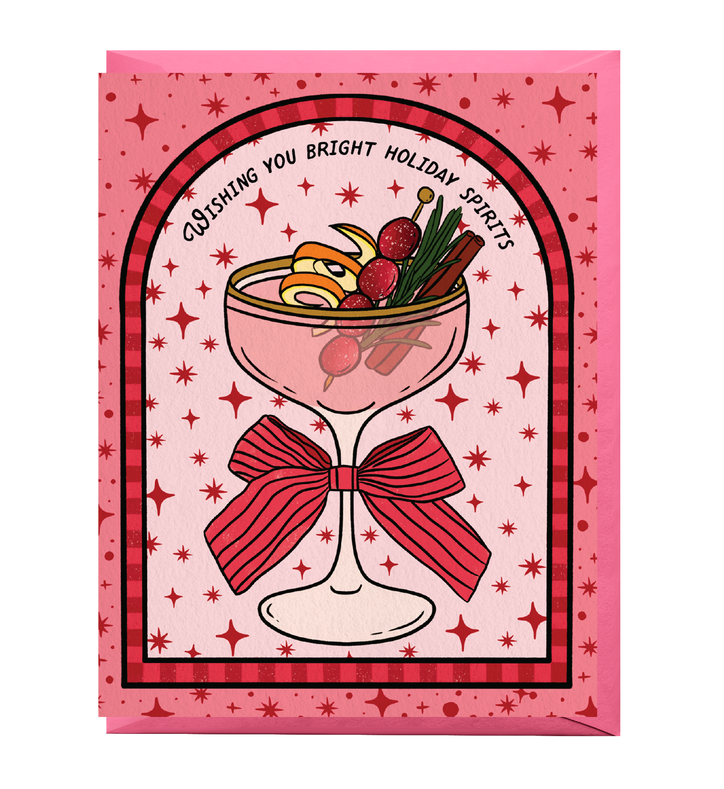 Bright Holiday Spirits Card