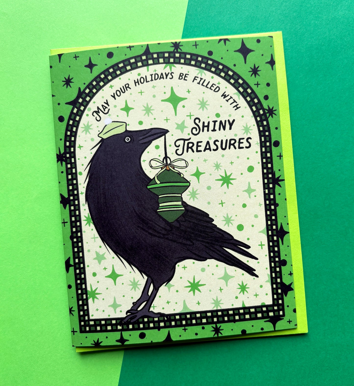 Holiday Crow Card