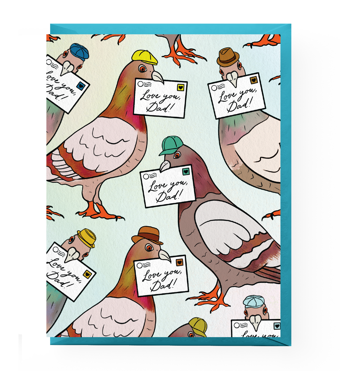 Pigeon Father's Day Card