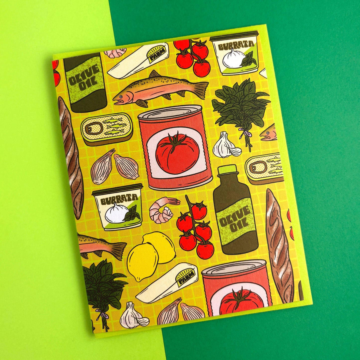 Sunday Dinner Patterned Greeting Card