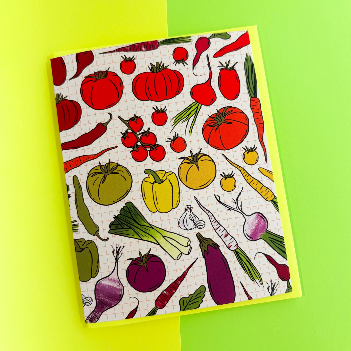 Farmers Market Patterned Greeting Card