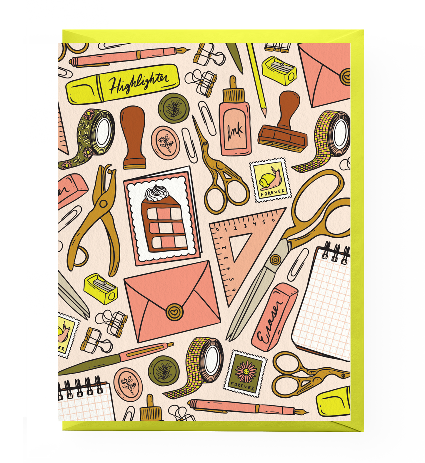 Stationery Patterned Greeting Card
