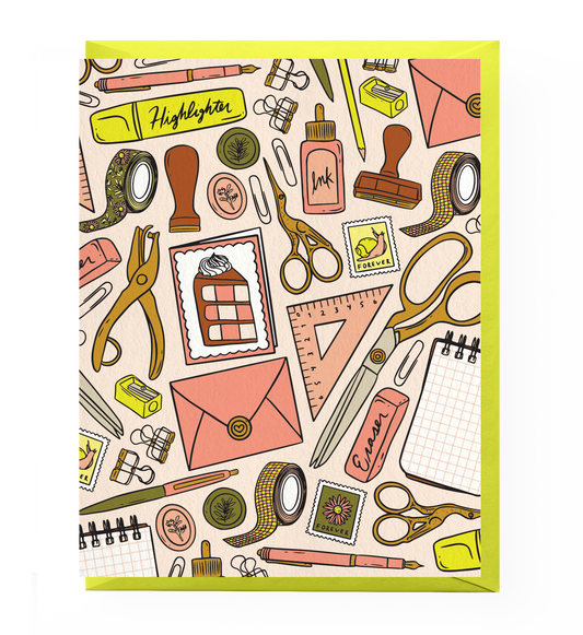 Stationery Patterned Greeting Card