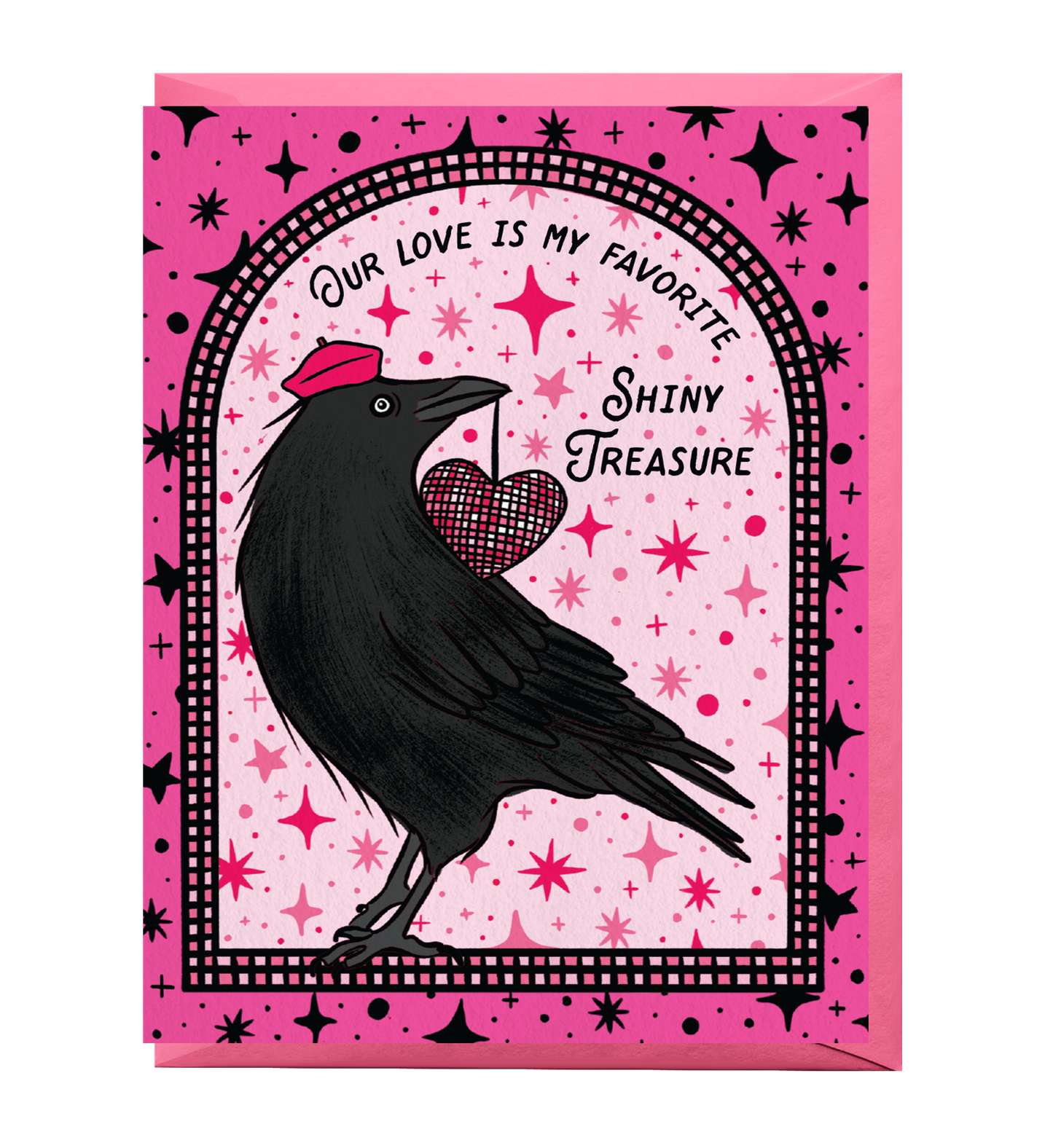 Disco Crow Love Card