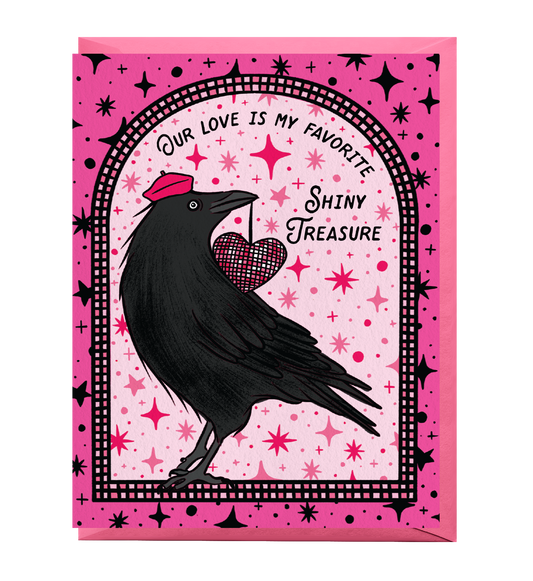 Disco Crow Love Card