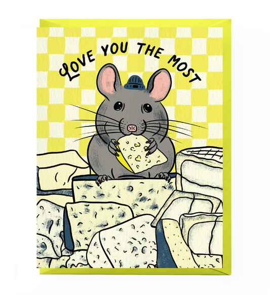 Cheese Mouse Love Card