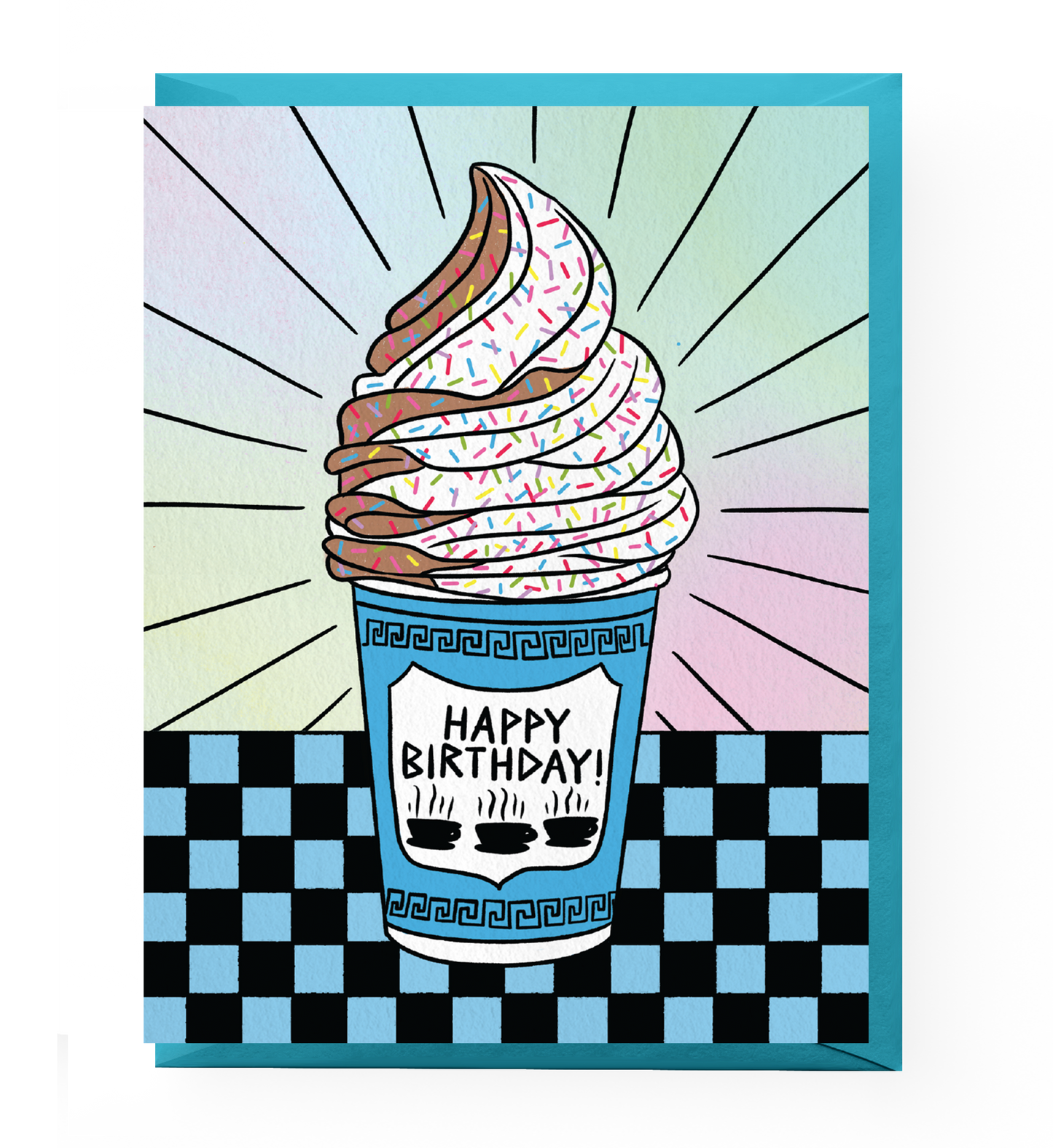 Deli Cup Soft Serve Birthday Card