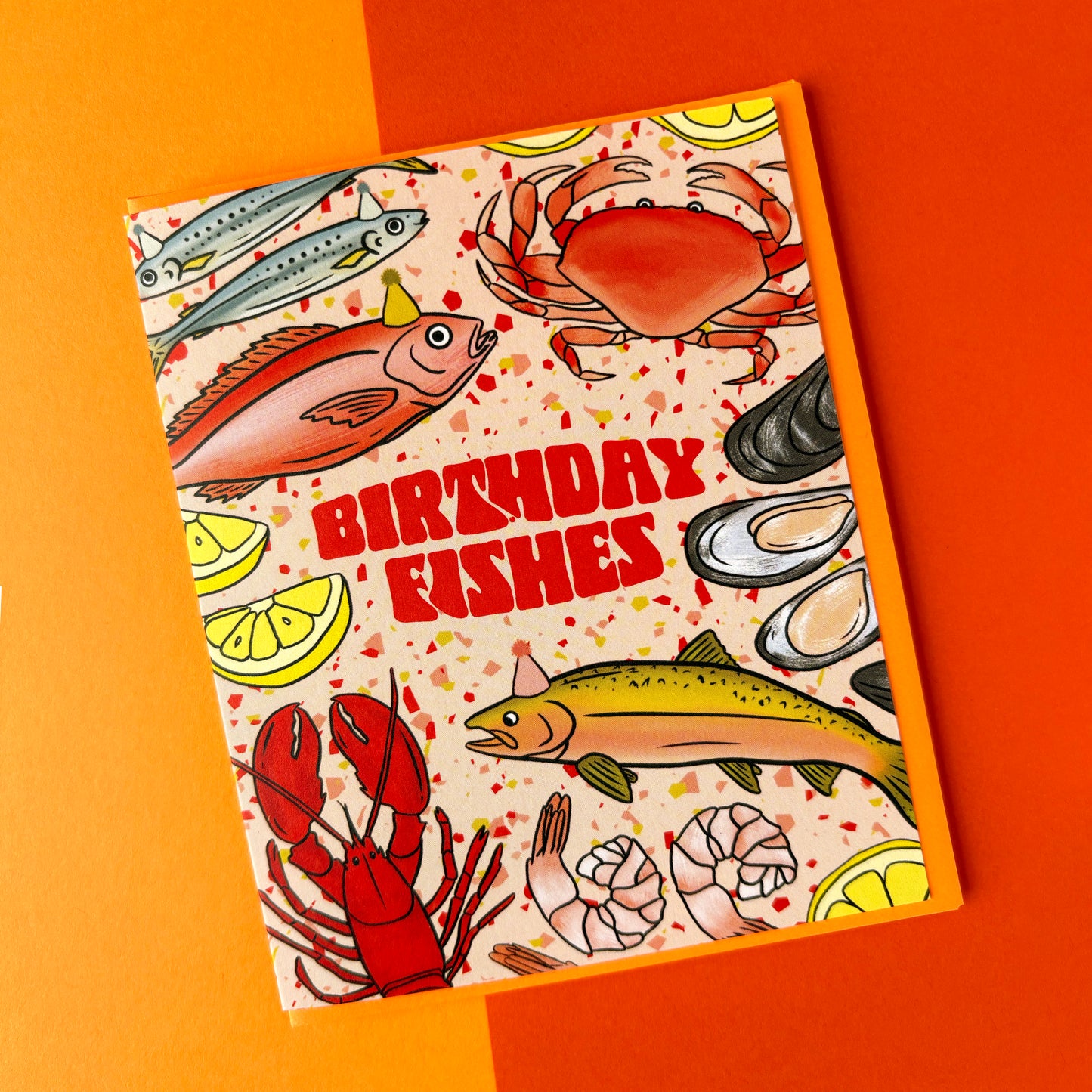 Seafood Birthday Card