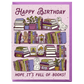 Bookshelf Birthday Card