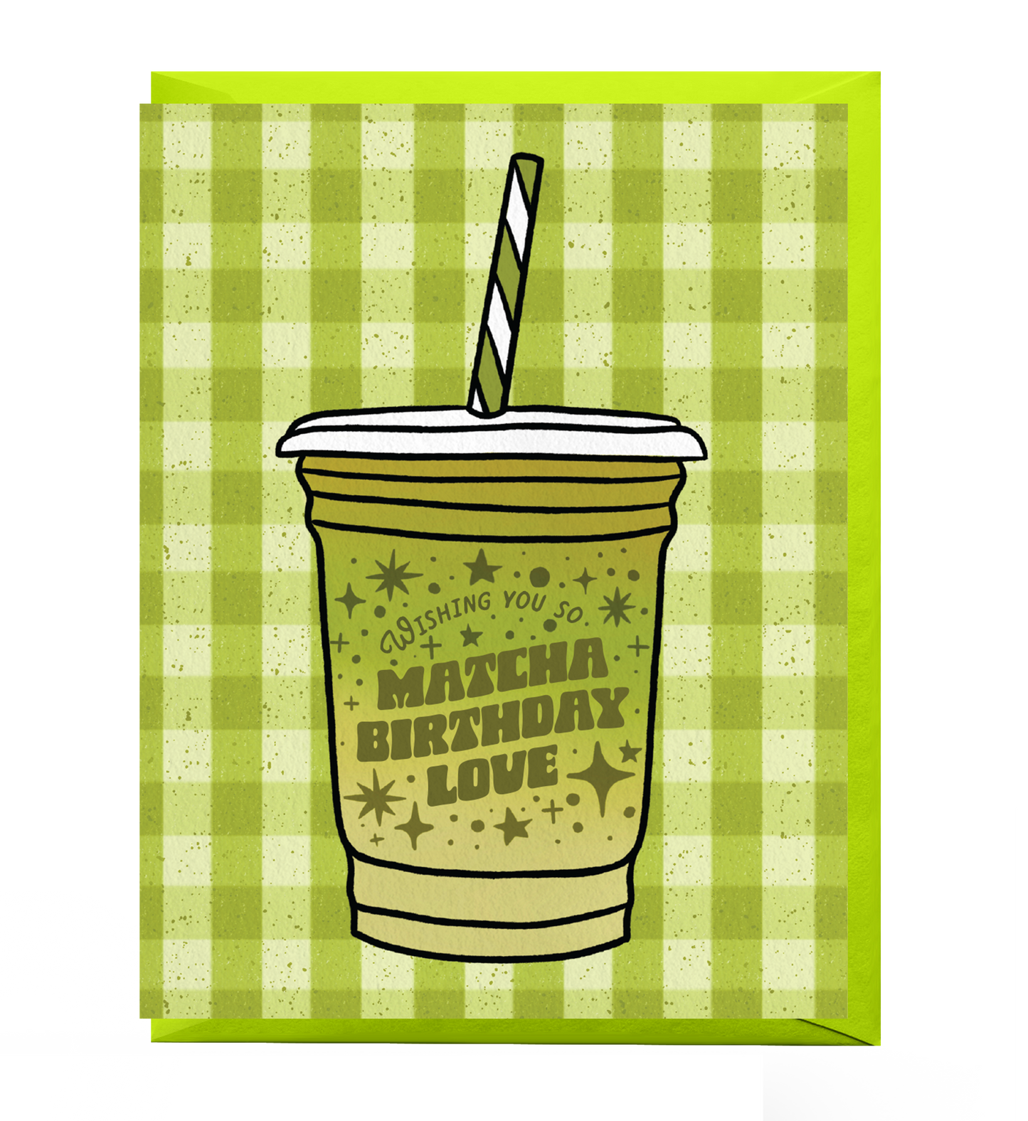 Iced Matcha Birthday Card