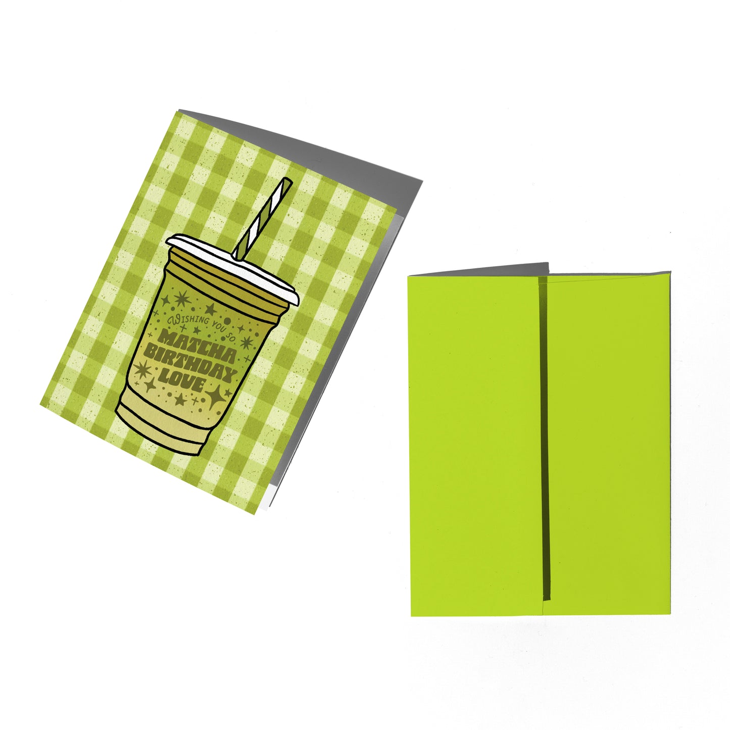 Iced Matcha Birthday Card
