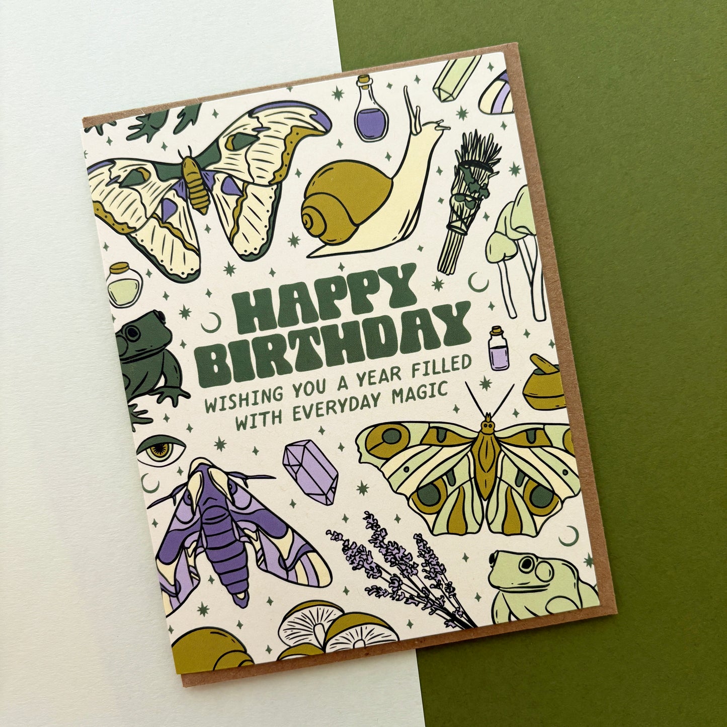 Everyday Magic Moth Birthday Card