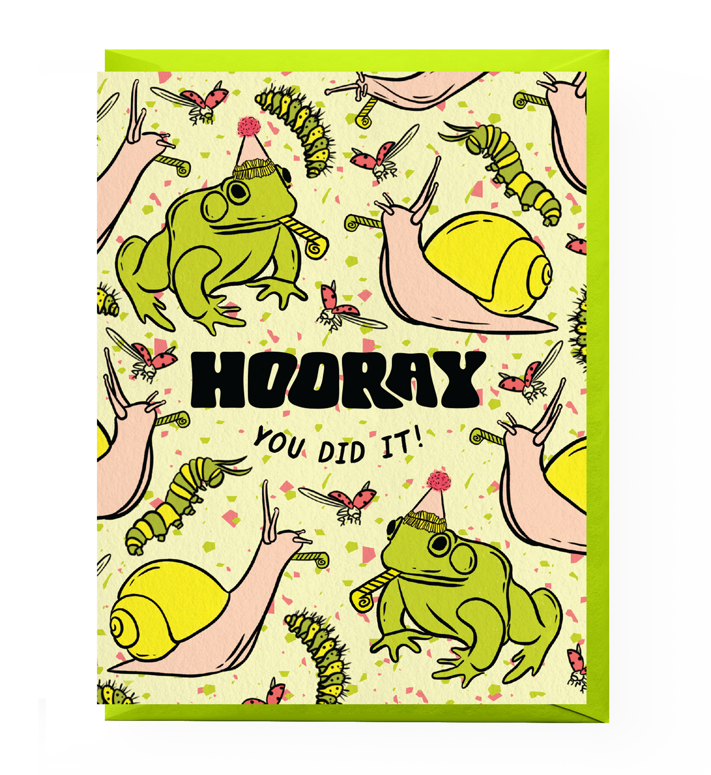 Garden Friends Frog Congratulations Card