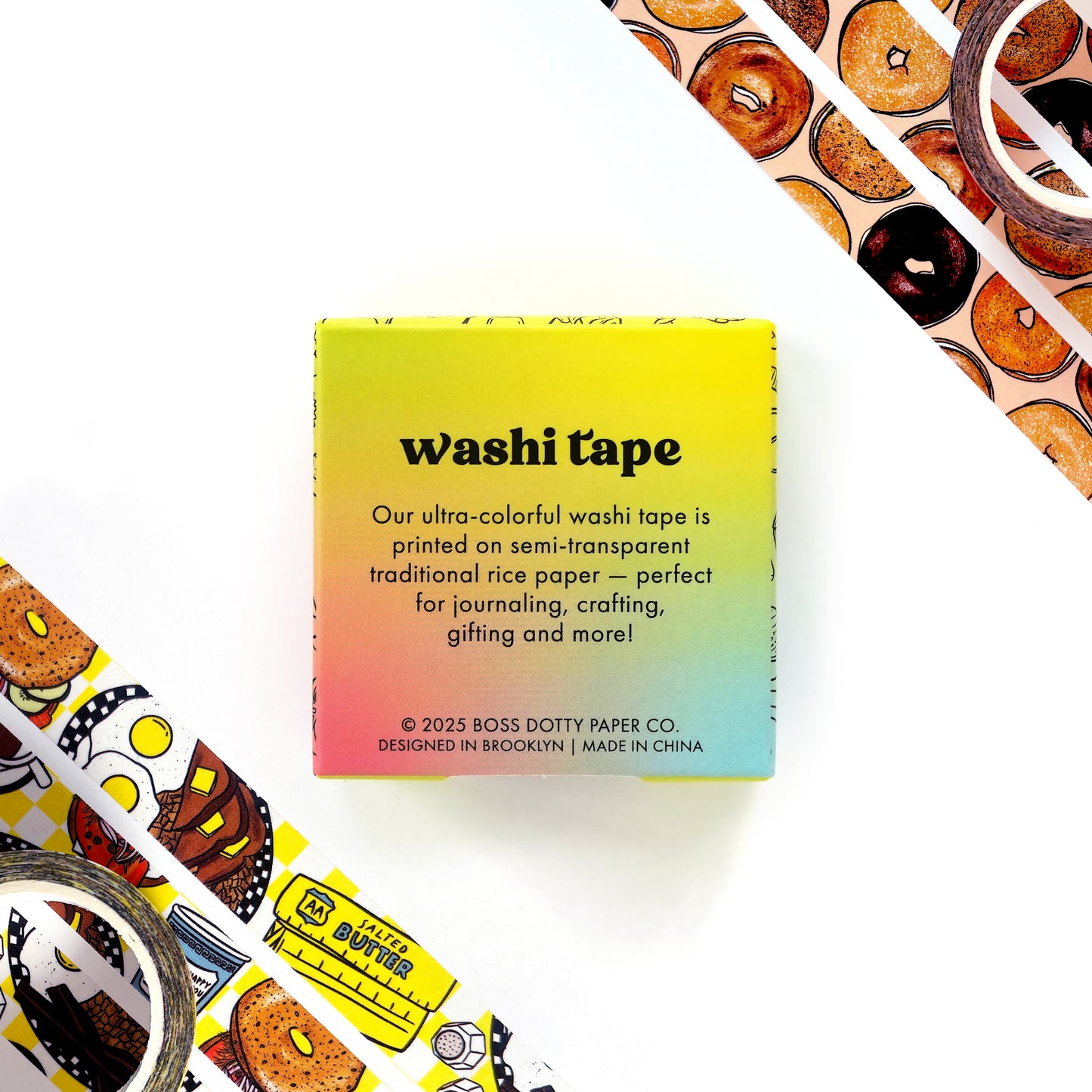 Bagels & Breakfast Food Washi Tape Boxed Set